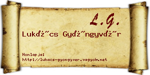 Lukács Gyöngyvér névjegykártya